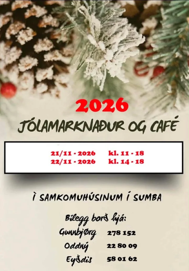 Jólamarknaður, café & tombola 