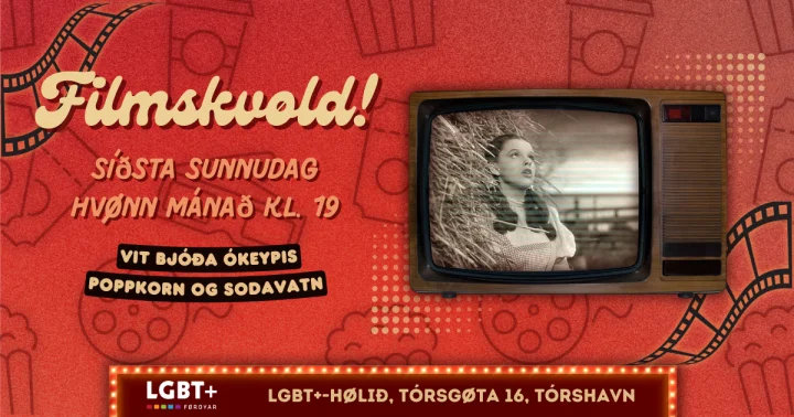 Filmskvøld hjá LGBT+ Føroyum